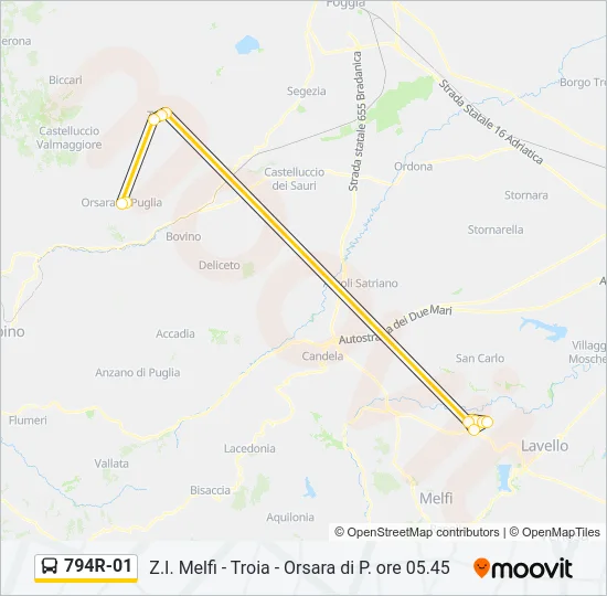 794R-01 Bus Line Map