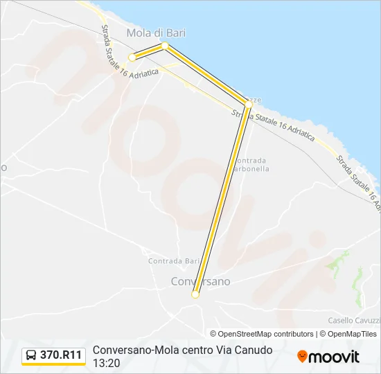 370.R11 Bus Line Map
