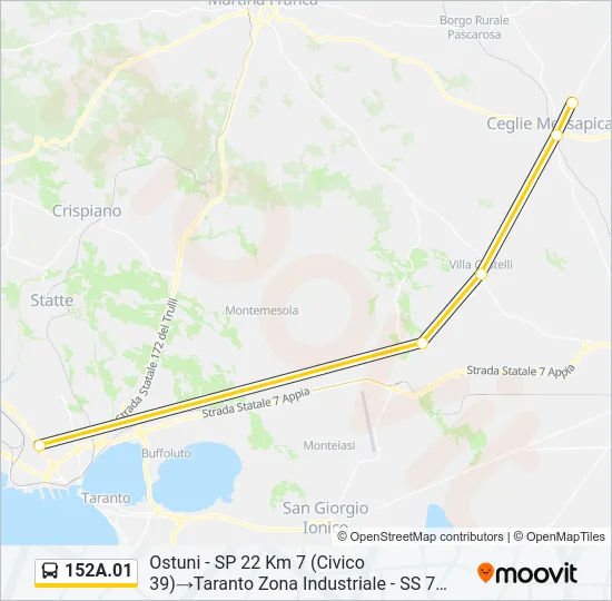 152A.01 Bus Line Map