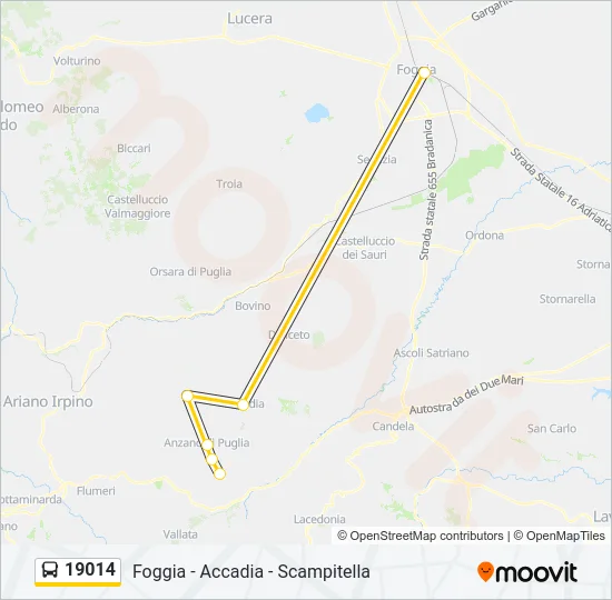 19014 Bus Line Map