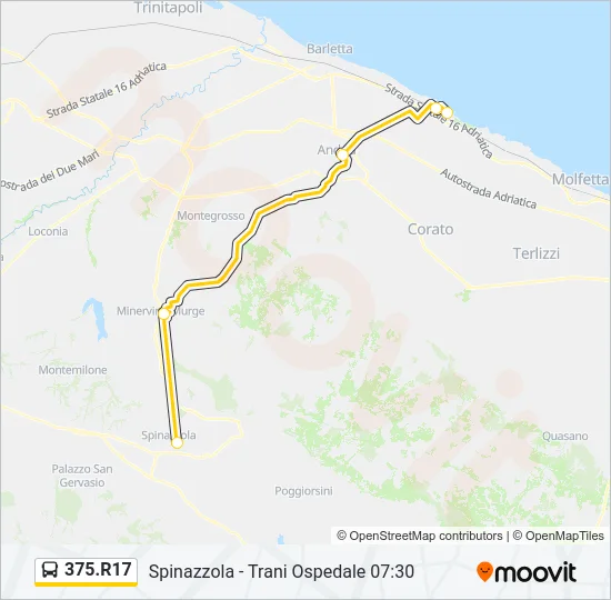 375.R17 Bus Line Map