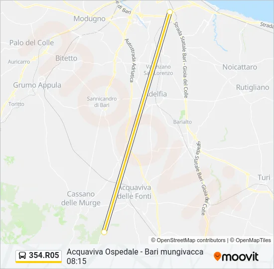 354.R05 Bus Line Map