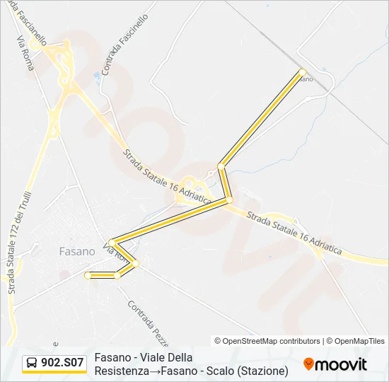 902.S07 Bus Line Map