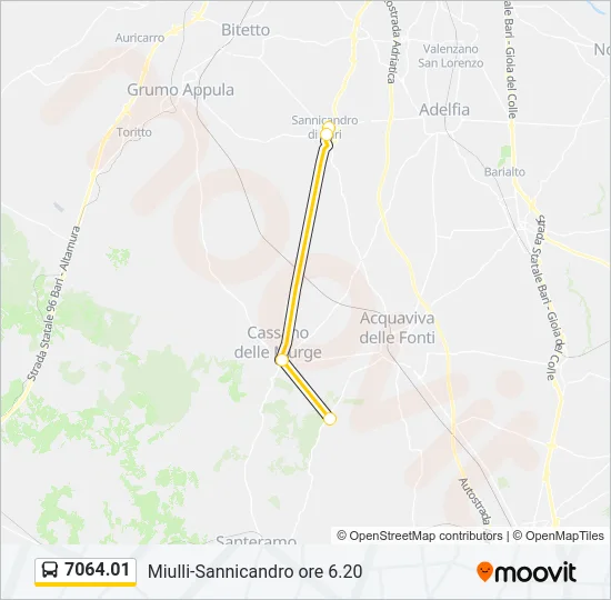 7064.01 Bus Line Map