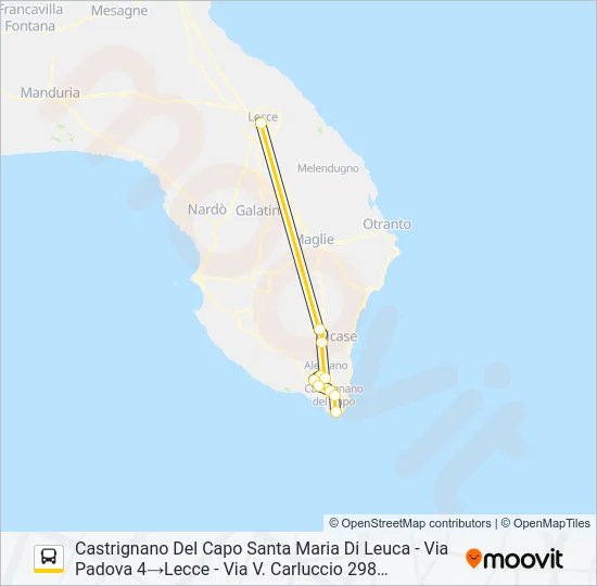 2185 - 1 Bus Line Map