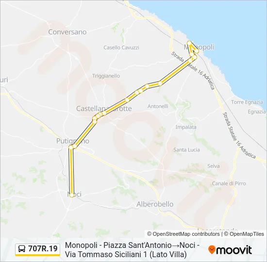 707R.19 Bus Line Map