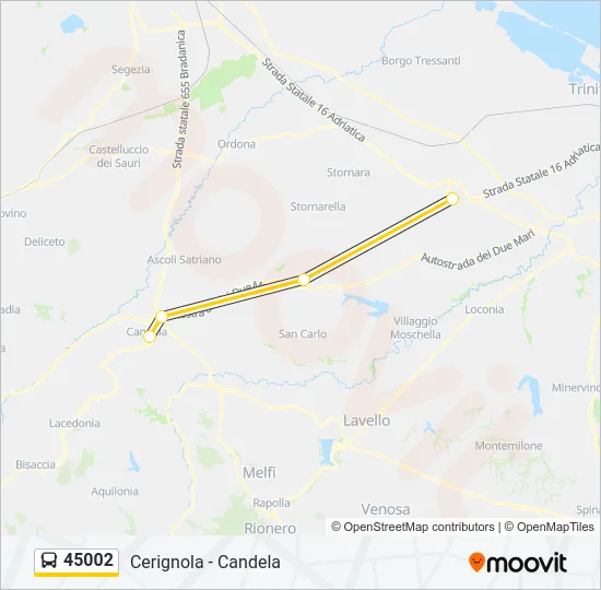 45002 Bus Line Map