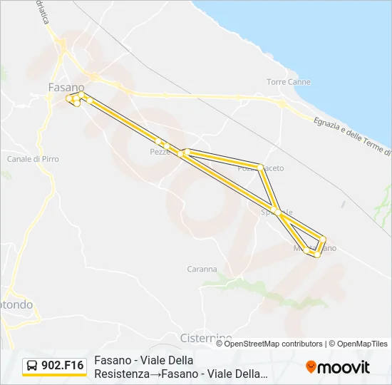 902.F16 Bus Line Map