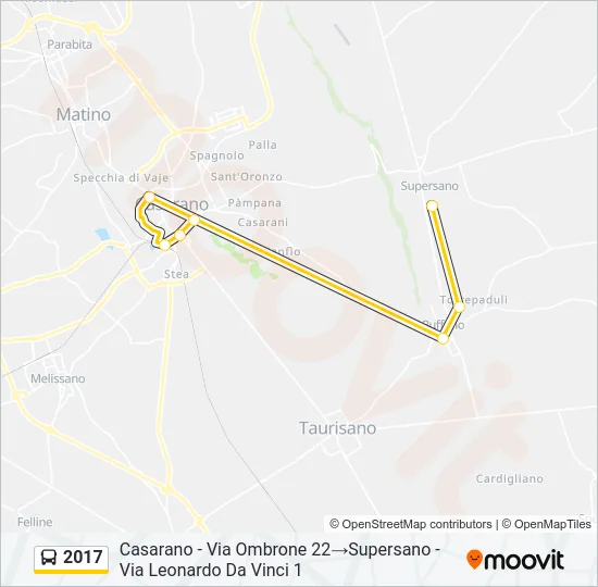 2017 Bus Line Map