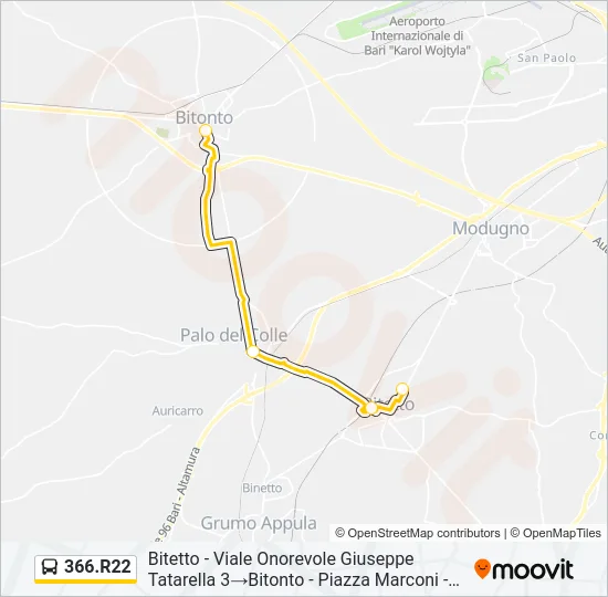 366.R22 Bus Line Map