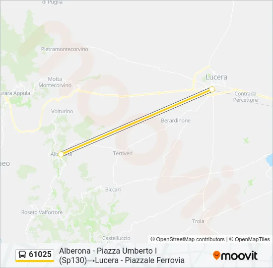 61025 Bus Line Map