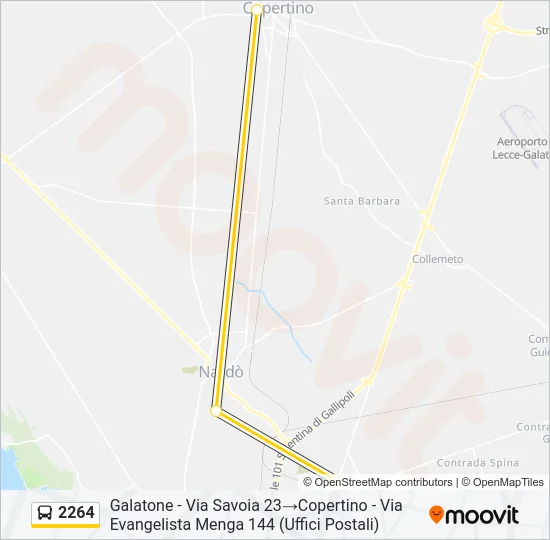 2264 Bus Line Map