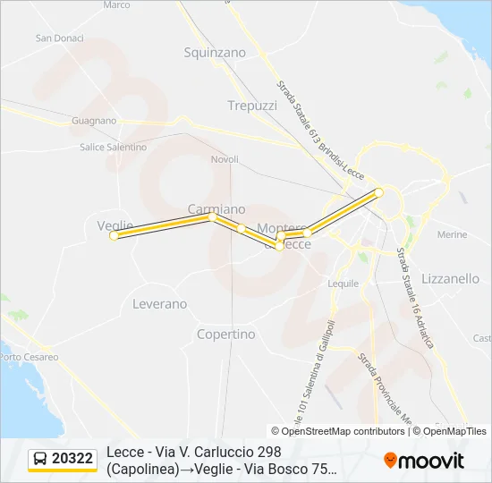20322 Bus Line Map