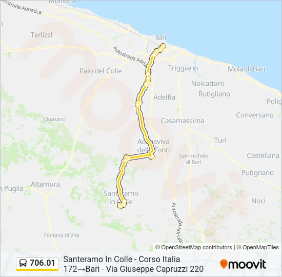 706.01 Bus Line Map
