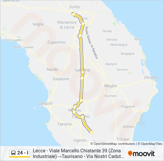 24 - I Bus Line Map