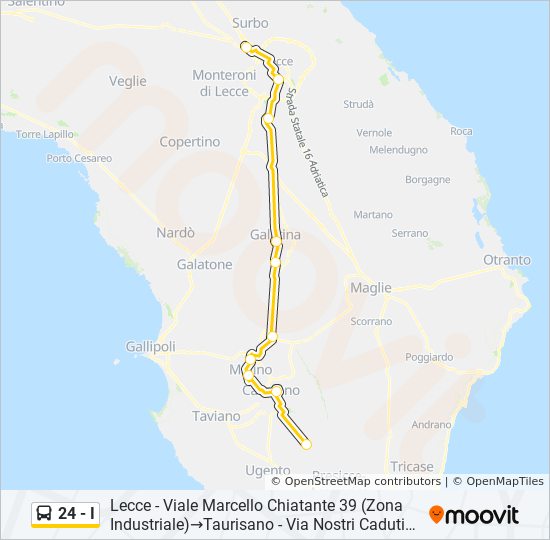 24 - I bus Line Map