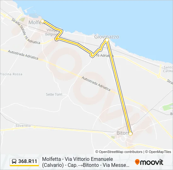 368.R11 Bus Line Map