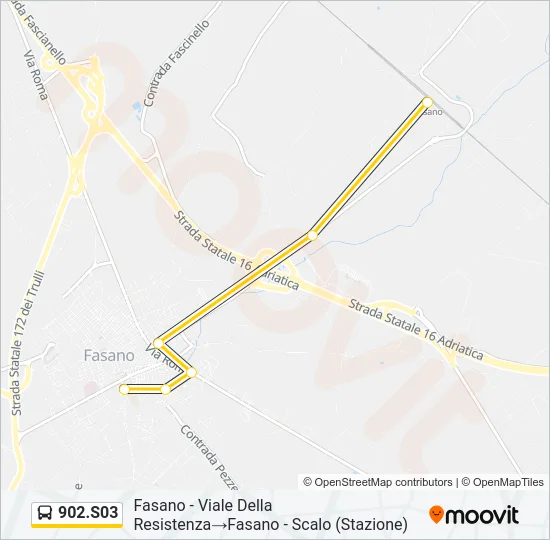 902.S03 Bus Line Map