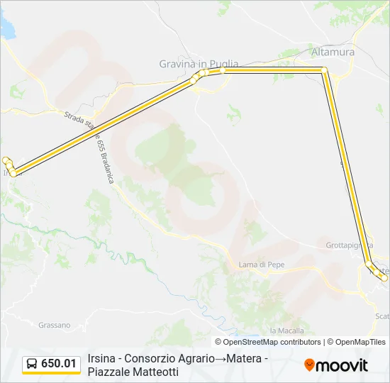 650.01 Bus Line Map