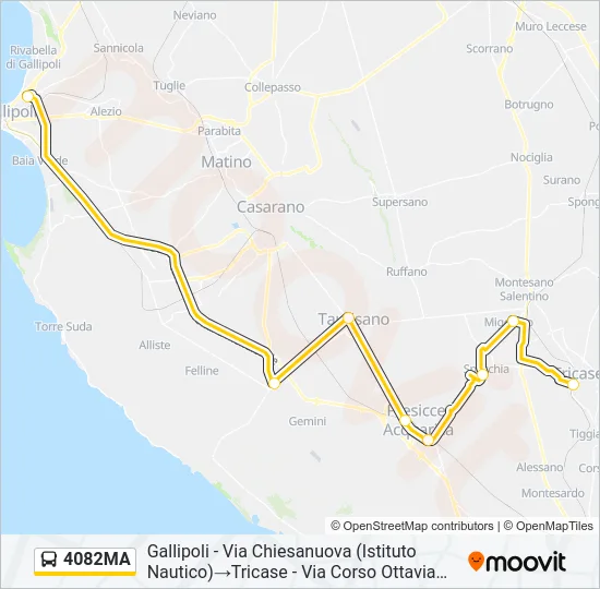 4082MA Bus Line Map