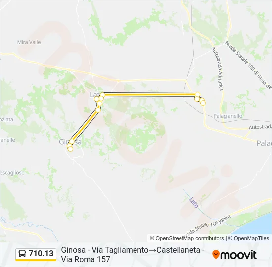 710.13 Bus Line Map