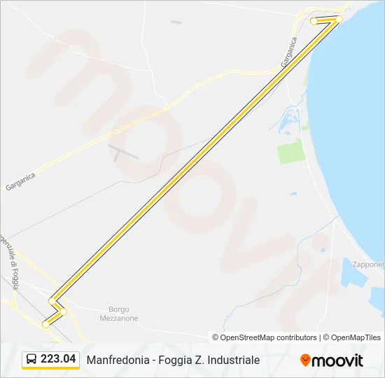 223.04 Bus Line Map