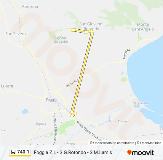 740.1 Bus Line Map