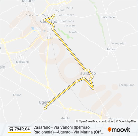 794R.04 bus Line Map