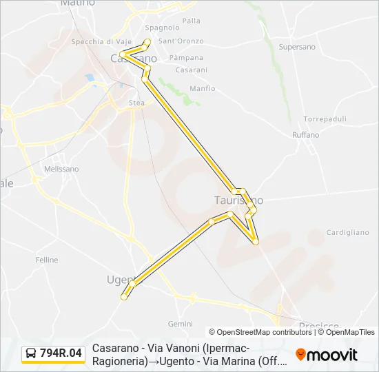 794R.04 Bus Line Map