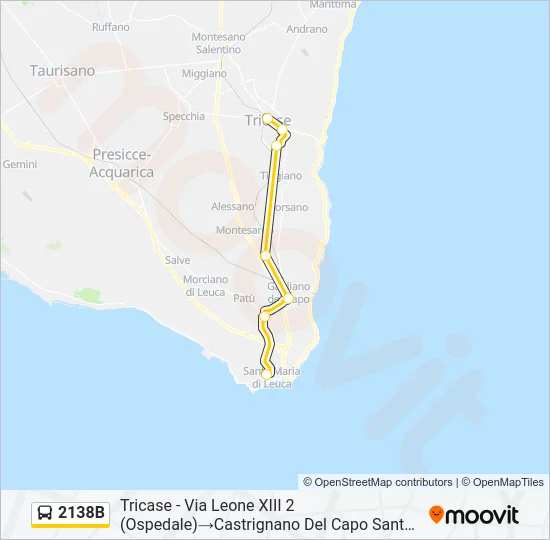 2138B Bus Line Map