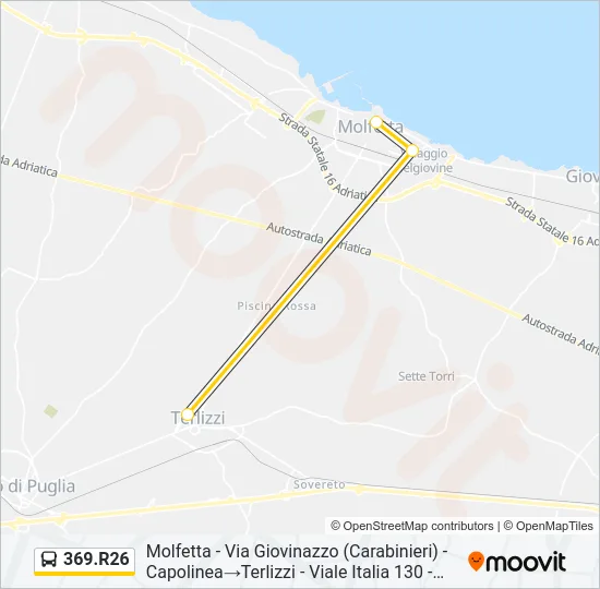369.R26 Bus Line Map