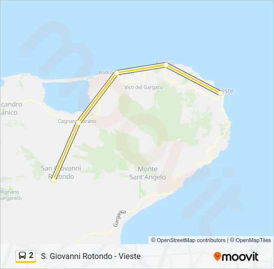 2 Bus Line Map
