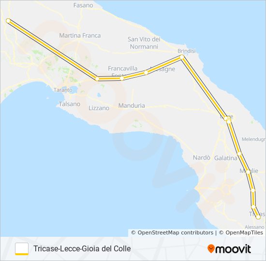 442 GIOIA bus Line Map