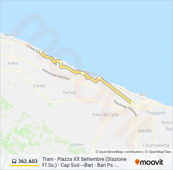 362.A03 Bus Line Map