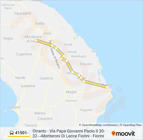 41501- Bus Line Map