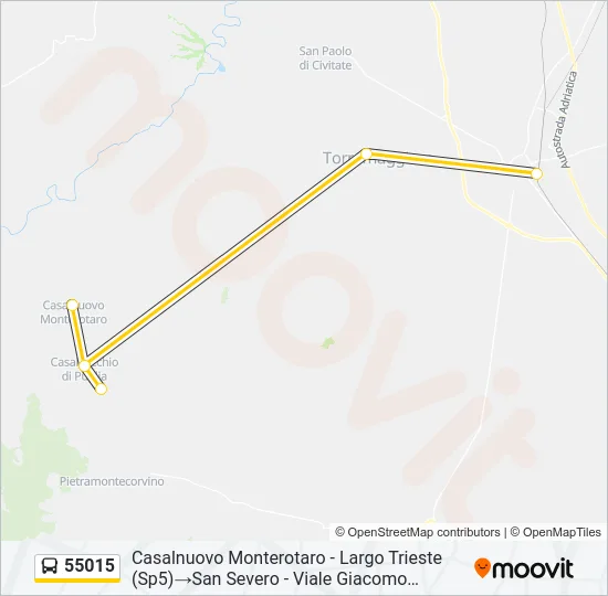 55015 Bus Line Map