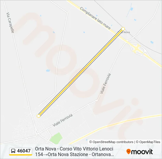 46047 Bus Line Map