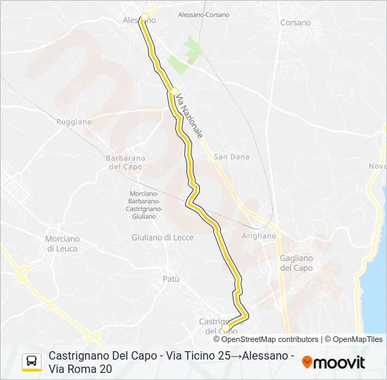 2181A - 2 Bus Line Map