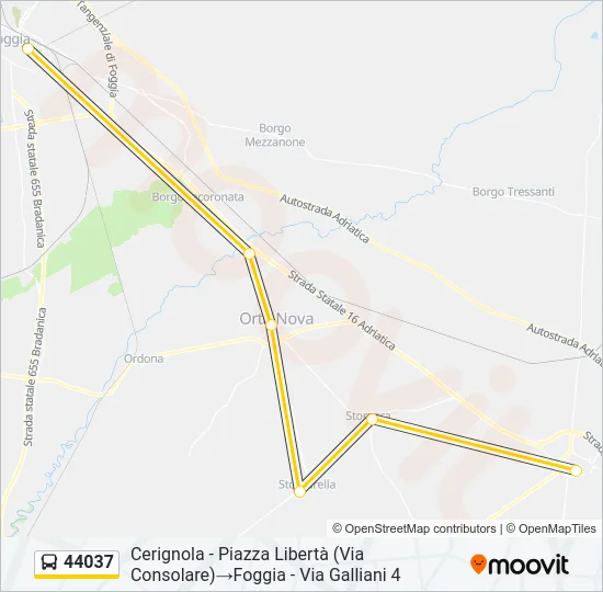 44037 Bus Line Map