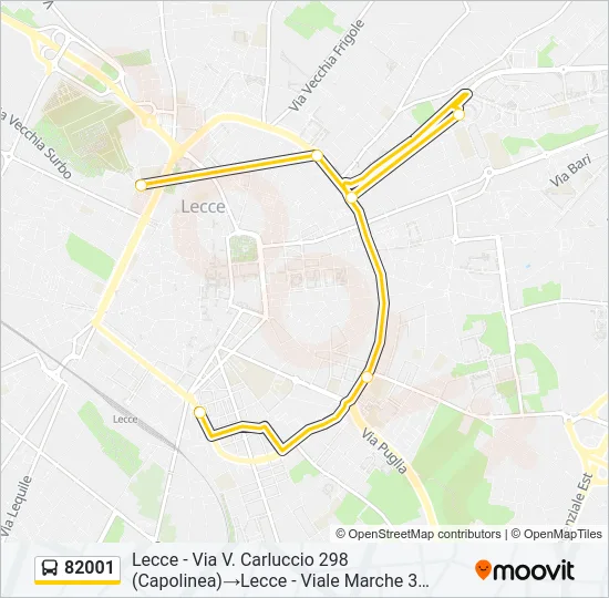 82001 Bus Line Map