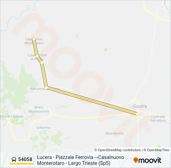 54058 Bus Line Map