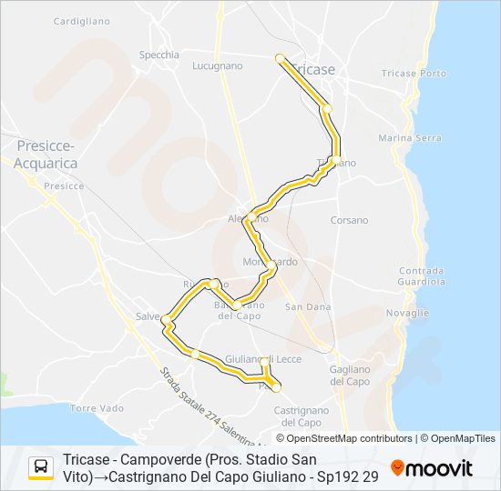 2138 - 1 bus Line Map