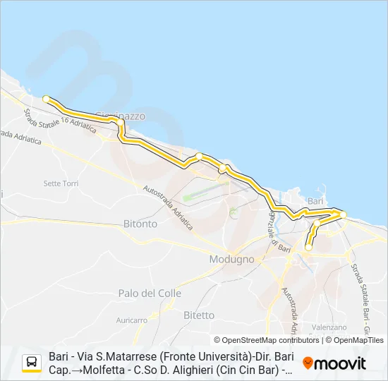 355.A102 Bus Line Map