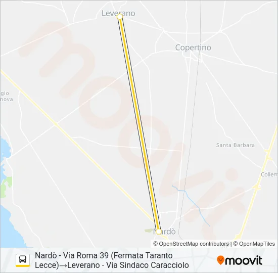 133 - 1 - I Bus Line Map