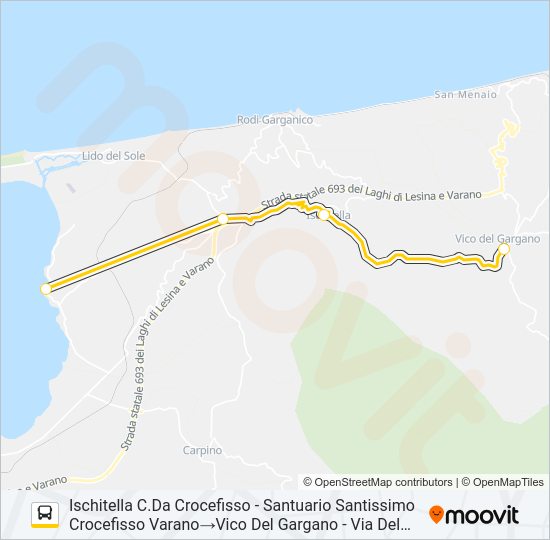 1034R-E22 Bus Line Map