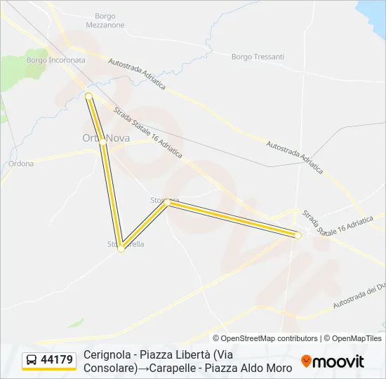 44179 Bus Line Map