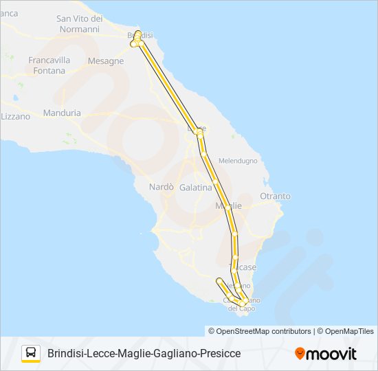 443 BDS R 13.50 bus Line Map