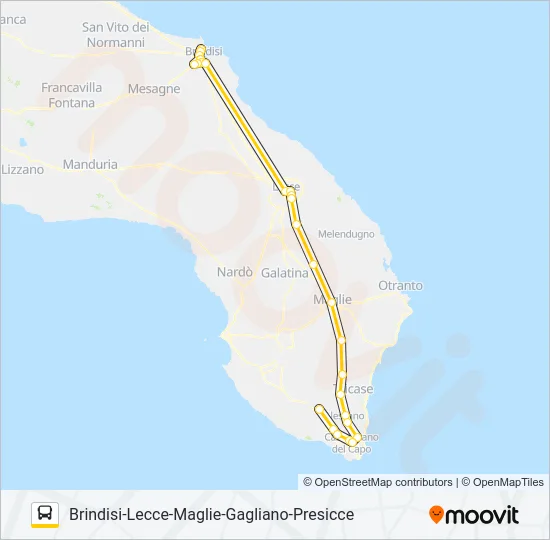 443 BDS R 13.50 Bus Line Map