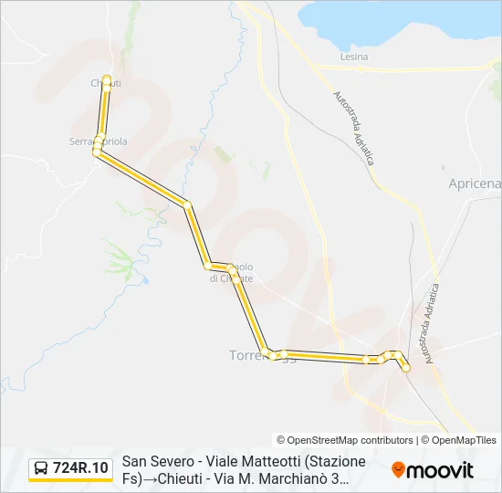 724R.10 Bus Line Map