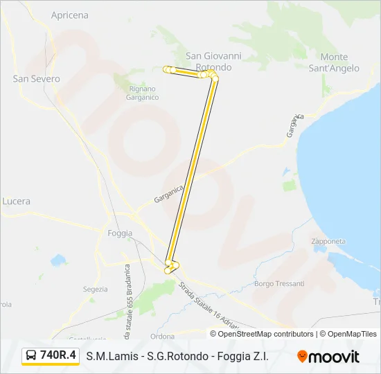 740R.4 Bus Line Map